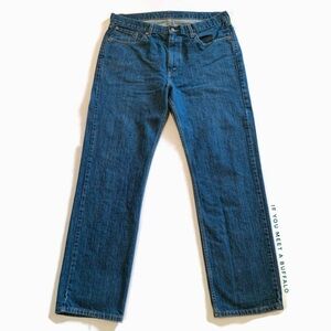 Levi's 751 Mens 38x32 Standard Fit Straight Leg Jeans Medium Wash Cotton